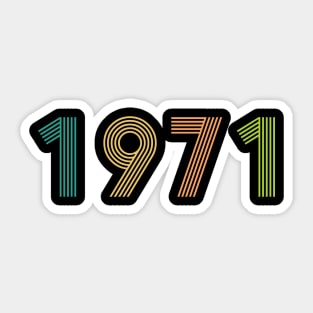 Best Vintage 1971, Original born in 1971 Sticker